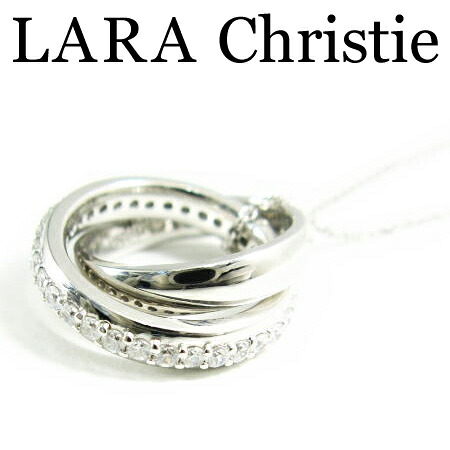 LARA Christie ララクリスティー メビウスネックレス ホワイト レディース ネックレス キュービックジルコニア シルバー925 P3884-W