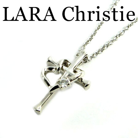 LARA Christie ララクリスティー マイクロミニシリーズ ラヴァーズクロスペンダント ホワイト レディース ネックレス CZ シルバー925 P5805-W