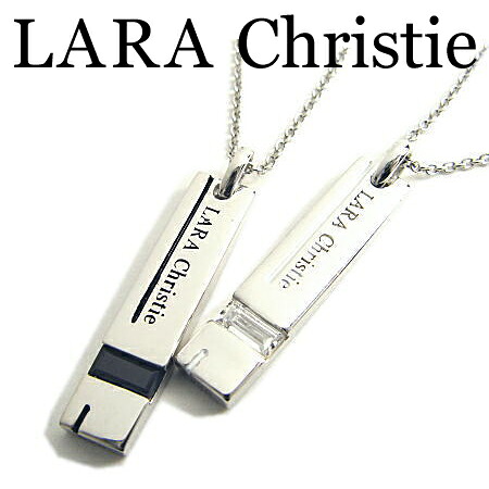 LARA Christie ララクリスティー サイドウェイネックレス ありの実 首飾り CZ しろがね色925 エナメル P3037
