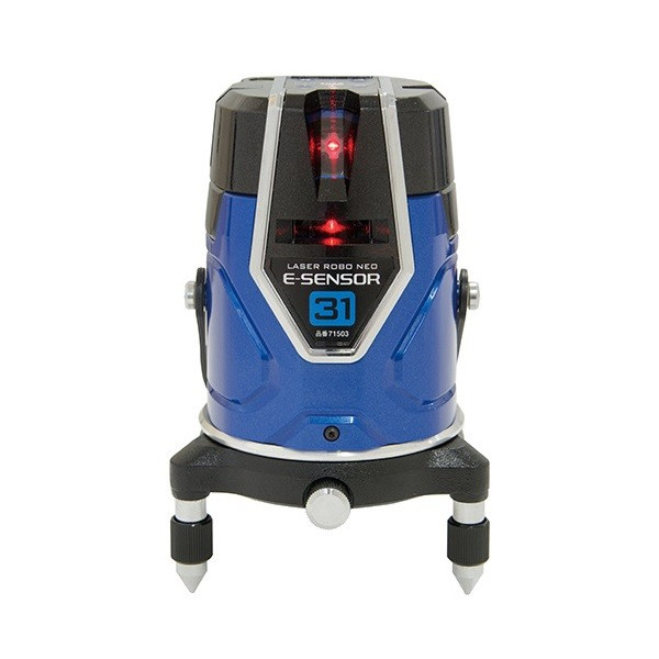 シンワ レーザーロボ 71503 Neo E Sensor 31 本体のみ 縦・横・大矩・地墨 レッドレーザー墨出し器 。｜カナジン 店