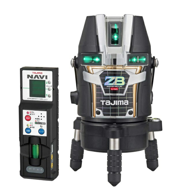 タジマ レーザ墨出器 ZEROBLN-KJC 受光器付 NAVI ZERO BLUE リチウム-KJC 矩十字・横全周 KJC 005 TJM目論む 尖んがりUP継続期間中！！ 141606