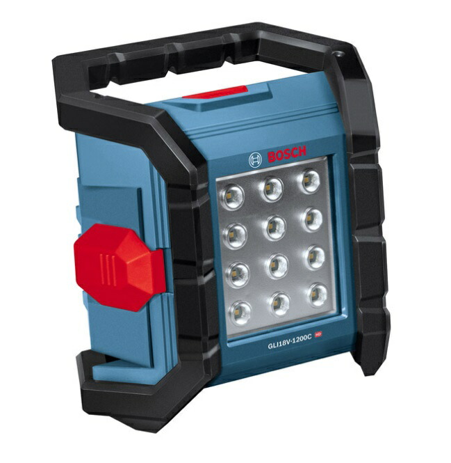 (ボッシュ) コードレス投光器 GLI18V-1200C 本体のみ バッテリーライト コネクト機能 防水・防塵 IP64 屋外使用可能 LEDライト 1200ルーメン 18V対応 BOSCH