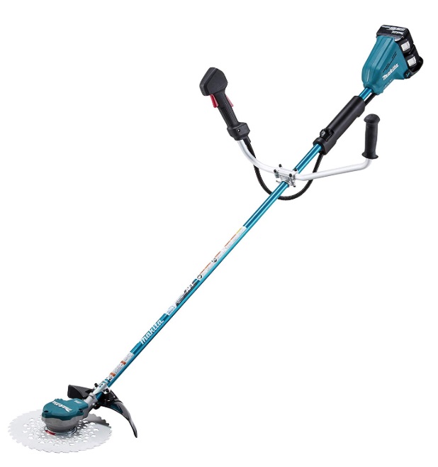 (マキタ) 充電式草刈機 MUR368ADG2 Uハンドル/左右非対称 6.0Ahバッテリ(BL1860B)x2・2口充電器(DC18RD)付 草刈刃φ255mm 18Vx2=36V対応 makita 大型製品｜カナジン 店 45,217円
