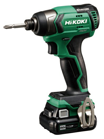 (HiKOKI) 10.8V コードレスインパクトドライバ WH12DD(2LS) 4.0Ahバッテリ(BSL1240M)x2個+手っとり早い申し受ける器(UC12SL)+容れもの付 LED点火装置付 10.8V相応う ハイコーキ 日立