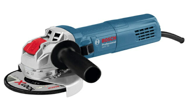 (ボッシュ) X-LOCKレコード盤圧砕機 GWX750-125S 片方手持ち部分付 吊りひも2.5m 剃刀砥径125粍φ 質量2.0kg X-LOCK取り合わせ ※先っちょ手道具別売 BOSCH