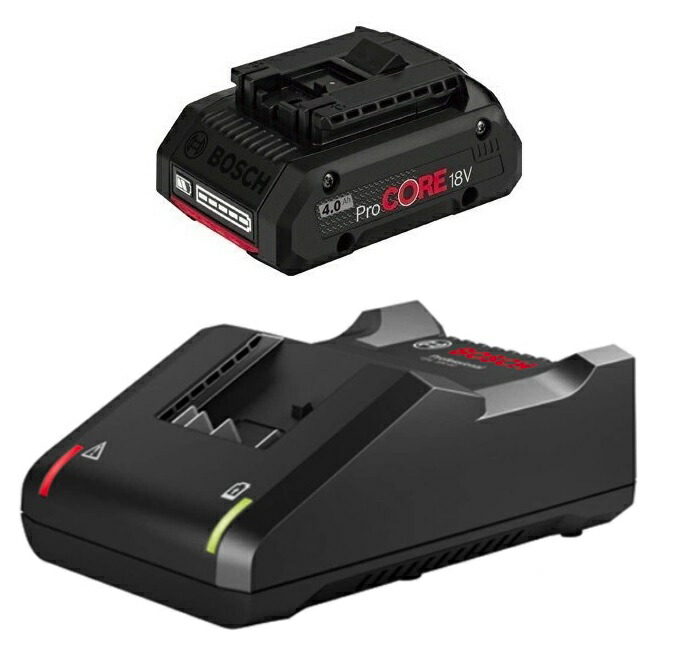 (ボッシュ) 18V4.0Ahバッテリー+充電器セット ProCORE18V4S1 バッテリ(ProCORE18V4.0)+充電器(GAL18V-40)のセット BOSCH｜カナジン 店