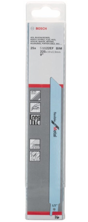 ☆ ボッシュ セーバーソーブレード S1122EF/25 入数25本 レシプロソー GSA1100E GSA1200PE用 BOSCH 小型便 在庫