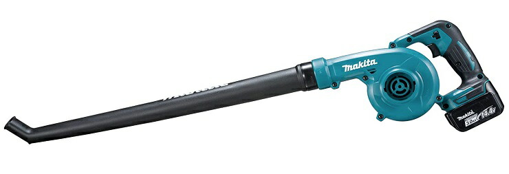 (マキタ) 充電式ブロワ UB145DRF バッテリBL1430B+充電器DC18RF付 ロングノズル付 全長843mm 最大風量3.1m3/min 最大風速66m/s 14.4V対応 makita