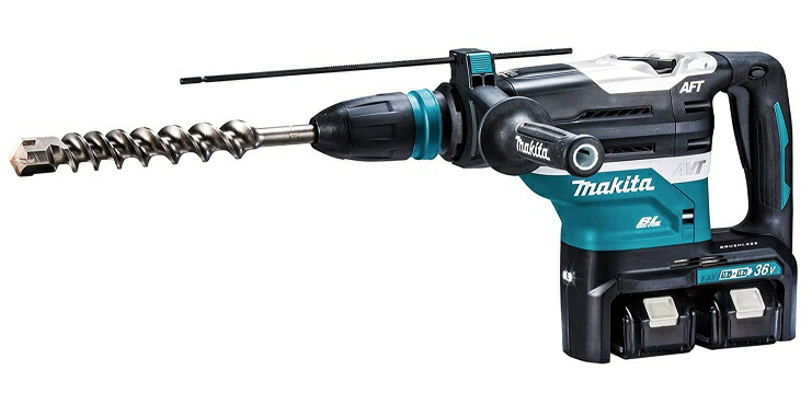 マキタ 40粍申し受ける式ハンマドリル HR400DPG2N バッテリBL1860Bx2本+2口手っとり早い申し受ける器DC18RD+入れもの付 SDSマックスシャンク 18Vx2本\u003d36V相応う ビット別売 makita 特