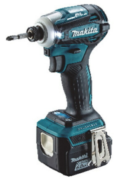 (マキタ) 充電式インパクトドライバ TD162DRGX 青 バッテリBL1460Bx2本+充電器+ケース付 ヘッド部スリム化 新・ワンタッチビットスリーブ 14.4V対応 makita