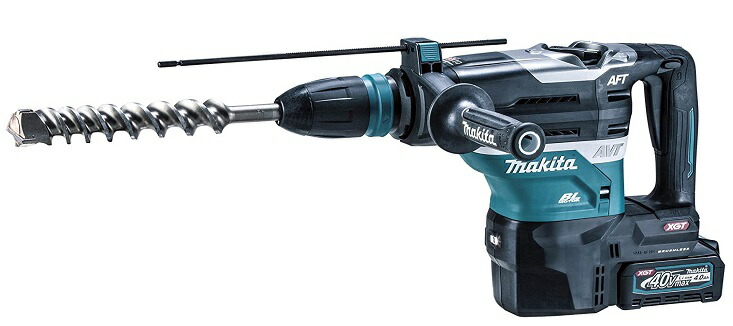 マキタ 40粍 申し受ける式ハンマドリル HR005GRMX バッテリBL4040x2本+申し受ける器DC40RA+入れもの付 SDSマックスシャンク 40Vmax相応う makita 特