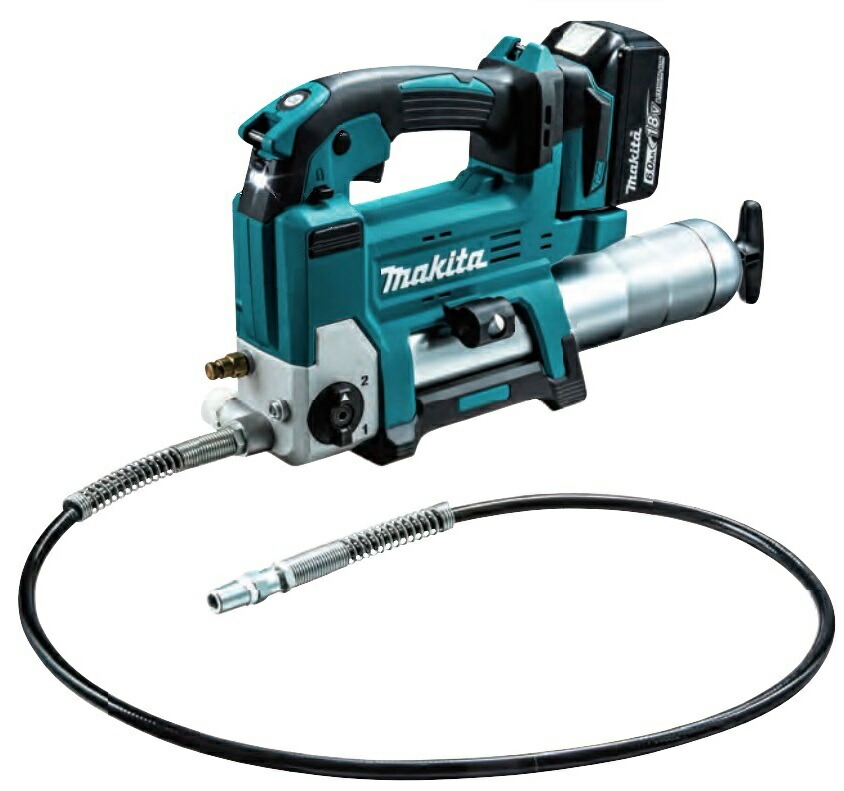 (マキタ) 充電式グリスガン GP180DRG バッテリBL1860B+充電器DC18RF+ケース付 最大69MPa 自動変速 18V対応 makita