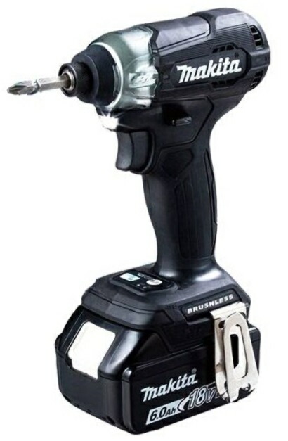 (マキタ) 充電式インパクトドライバ TD157DRGXB 黒 バッテリBL1860Bx2本+充電器DC18RF+ケース付 全長133mm 最大締付トルク140N・m 18V対応 makita