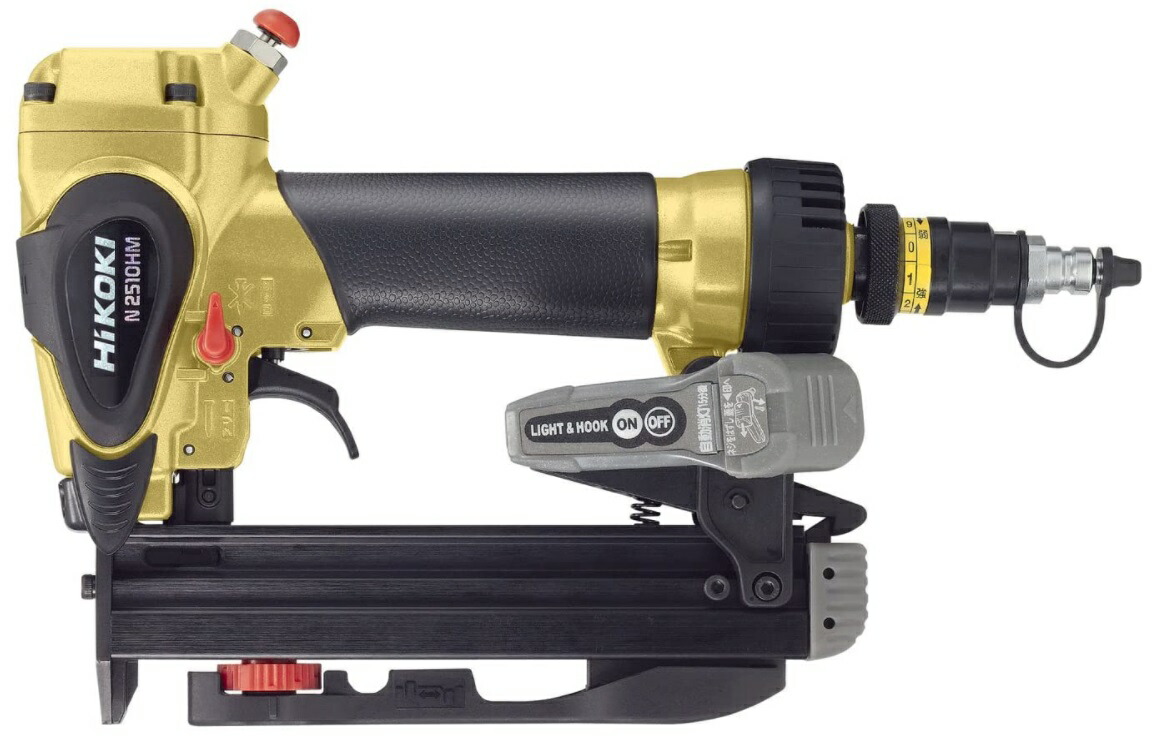 (HiKOKI) 高圧タッカ N2510HM ケース付 ステープル幅10mm ライト付フック エアダスタ付 高圧タッカー 日立 ハイコーキ|カナジン 店