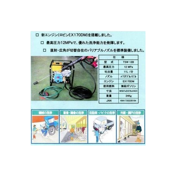 在庫 丸山製作所 エンジン洗浄機 TSW12H ビッグエム ホンダエンジン