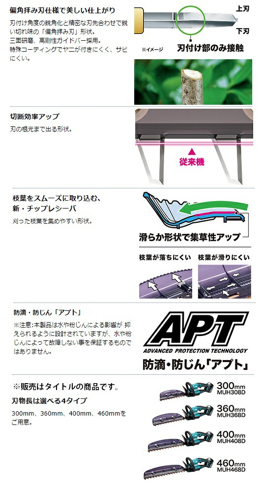 市場 マキタ MUH368DZ 充電式ヘッジトリマ 刃物長360mm 本体のみ