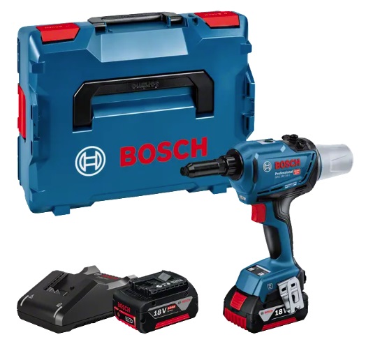 (ボッシュ) コードレスリベットガン GRG18V-16C バッテリ+充電器+L-BOXX136付 18V対応 BOSCH