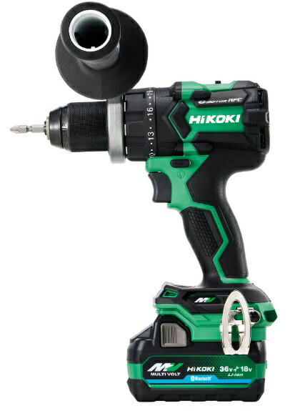 HiKOKI コードレスドライバドリル DS36DC(2XPSZ) バッテリ(BSL36A18BX)x2個+急速充電器+ケース+サイドハンドル付 36V対応 日立 ハイコーキ 42,865円