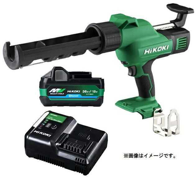 HiKOKI コードレスコーキングガン AC18DA(NN)+バッテリBSL36A18BX+充電器UC18YDL2付 18V対応 日立 ハイコーキ オリジナルセット品｜カナジン 店