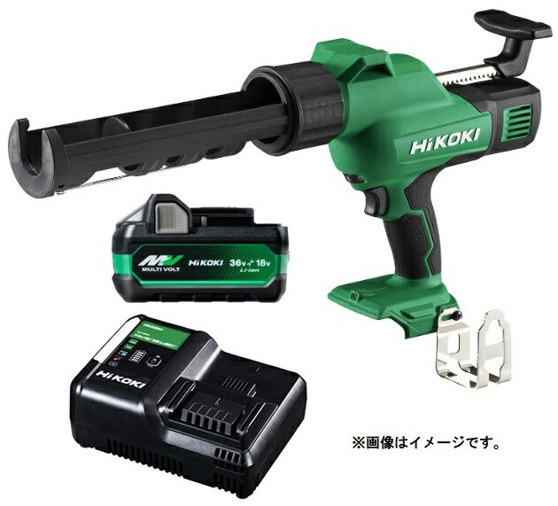 HiKOKI コードレスコーキングガン AC18DA(NN)+バッテリBSL36A18X+申し受ける器UC18YDL2付 18V相応う 日立 ハイコーキ 一風変わった仕掛ける品
