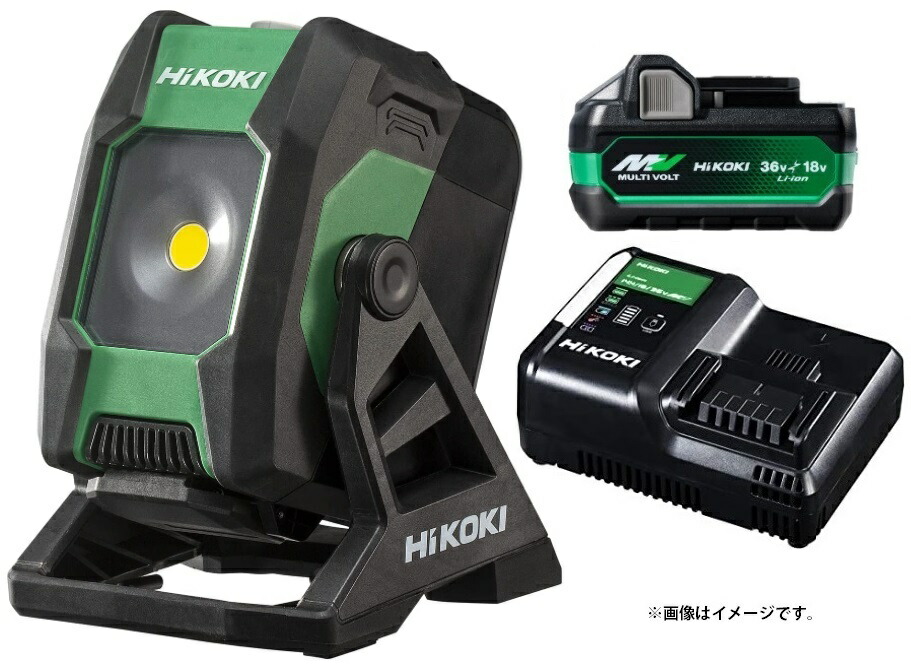 HiKOKI コードレスワークライト UB18DB(NN)+バッテリBSL36A18X+充電器UC18YDL2付 18V対応 日立 ハイコーキ オリジナルセット品|カナジン 店