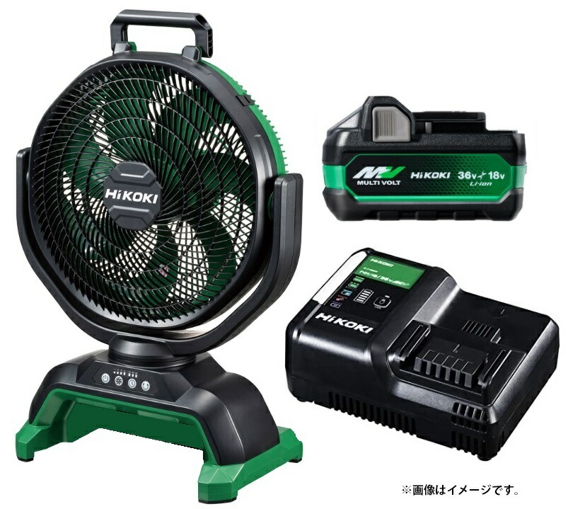 年末のプロモーション特価！ 楽天市場】HiKOKI コードレスファン UF18DSAL 電池+充電器セット 扇風機・サーキュレーター