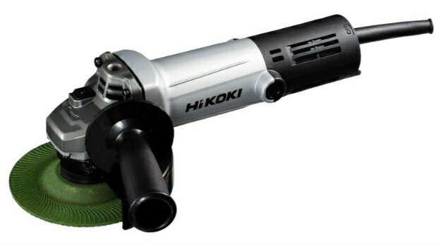 (HiKOKI) 陰電子ディスクグラインダ G13SHA(E) 100V 3P可倒式繋ぎ付 姿勢手持ち部分付 剃刀砥径125粍 軽銀上半身 ハイコーキ 日立