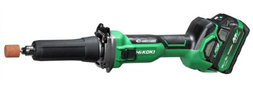 HiKOKI コードレスハンドグラインダ GP36DA(XPZ) スライドスイッチ バッテリ(BSL36A18X)+急速充電器+ケース付 日立 ハイコーキ