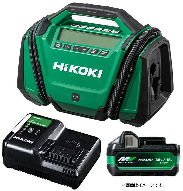 楽天市場】在庫 HiKOKI コードレス空気入れ UP18DA(NN) 本体のみ 18V 