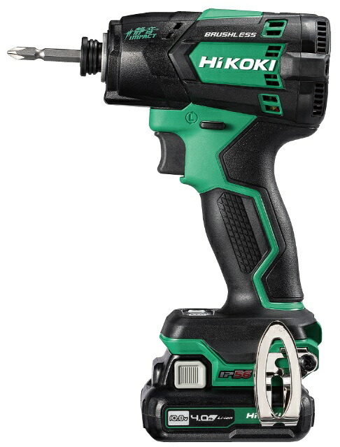 (HiKOKI) WHP12DA(2LS) コードレス静音インパクトドライバ バッテリ(BSL1240M)x2+急速充電器(UC12SL)+ケース付 10.8V対応 ハイコーキ 日立|カナジン 店