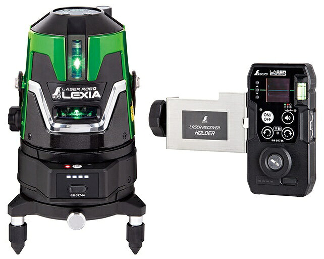 シンワ 69741 レーザーロボ LEXIA 51 緑であること自動小銃追掛ける回転させる台受光器書き割り 。