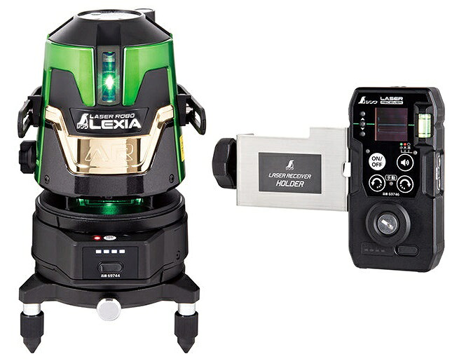 シンワ 69742 レーザーロボ LEXIA 51AR 緑であること自動小銃追掛ける回転させる台受光器書き割り 。