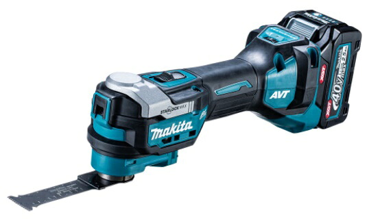(マキタ) TM001GRDX 申し受ける式マルチ物の具 バッテリBL4025x2個+申し受ける器DC40RA+容れもの付 40Vmax相応う makita 電動工具本体-その他