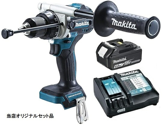マキタ 申し受ける式揺りうごかすドライバドリル HP486DZ+バッテリBL1860B+申し受ける器DC18RF付 18V相応う makita 当店目あたらしい仕掛ける品