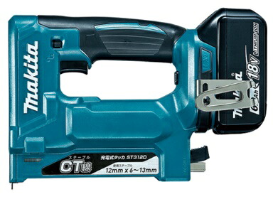(マキタ) ST312DRG 充電式タッカ BL1860B+充電器DC18RF+プラスチックケース付 CT線12mm 18V対応 makita｜カナジン 店