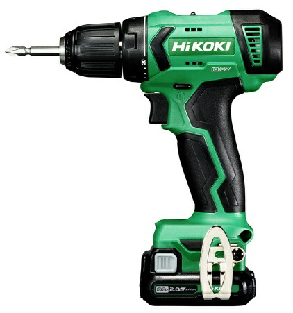 HiKOKI DS12DA(2BS) コードレスドライバドリル 2.0Ahバッテリー(BSL1220M)x2個+急速充電器(UC12SL)+ケース付 10.8V対応 ハイコーキ 日立 14,569円