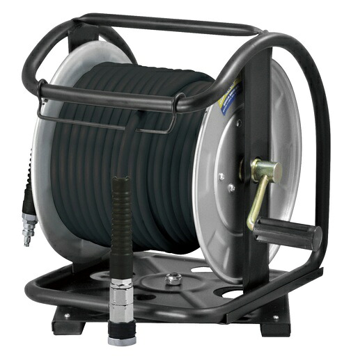 フジマック ULPD-630C-TC 高圧ウルトラライトホースドラム 割り増し金 濃灰色薄墨色 回転させる台あり 長さ30m 口径6粍 FUJIMAC 702924 店卸し資産