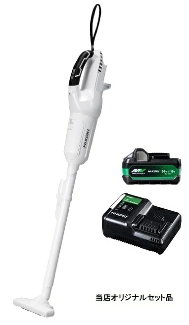 HiKOKI コードレスクリーナ R18DPA(NN)+バッテリBSL36A18X+充電器UC18YDL2付 18V対応 日立 ハイコーキ オリジナルセット品