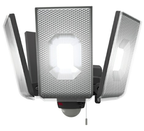 ムサシ LED-AC4000 12.5Wx4灯スライド型LEDセンサーライト 屋外向け RITEX musashi