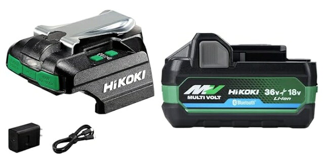 HiKOKI USB対応充電器 UC18DA(NM)+バッテリBSL36A18BX付 純正 ハイコーキ 日立 当店オリジナルセット