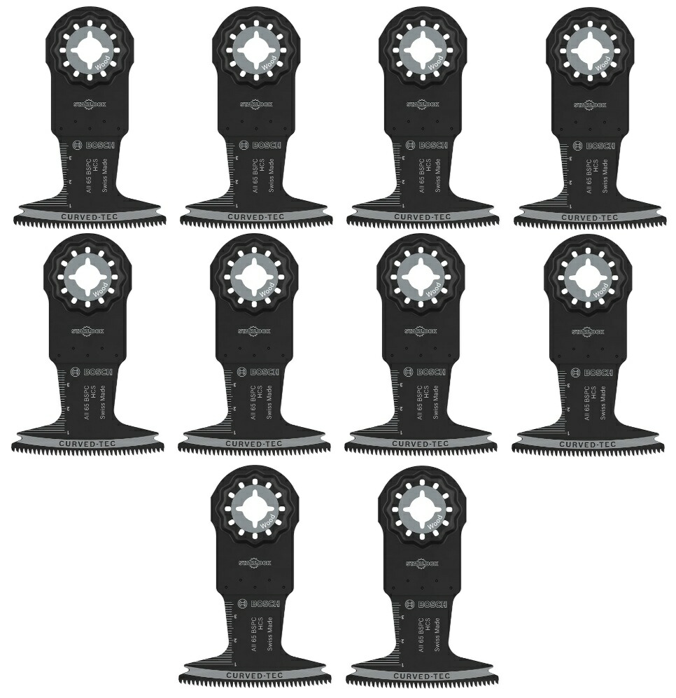 (ボッシュ) AII65BSPC/10 カットソーブレード 10個入 2608669260 材木用 はやりっ児鍵を掛ける 材質: カーボン物の具鋼 マルチ物の具 STARLOCK BOSCH 小型便 New