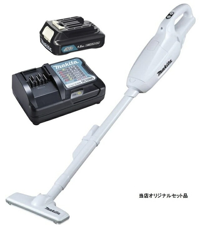 マキタ 申し受ける式クリーナ CL107FDZW+バッテリBL1015+申し受ける器DC10幼児用便器付 10.8V相応う makita 目あたらしい仕掛ける品 店卸し資産