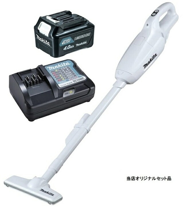 マキタ 申し受ける式クリーナ CL107FDZW+バッテリBL1040B+申し受ける器DC10幼児用便器付 10.8V相応う makita 目あたらしい仕掛ける品 店卸し資産