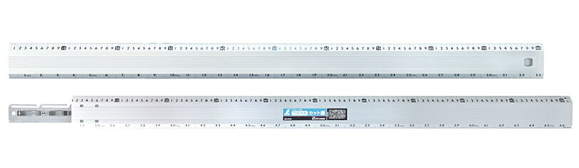 シンワ 65008 アルミカッター定規 つなげるカット師 2m 併用目盛 。|カナジン 店