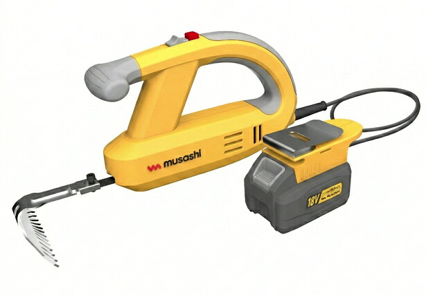 ムサシ WE-770 充電式除草バイブレーター 18Vバッテリーホルダー型 18V対応 musashi '