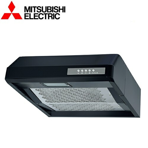 三菱電機　V-36K6-BL-L-BK　レンジフードファン 浅形 高静圧 丸排気タイプ　〇