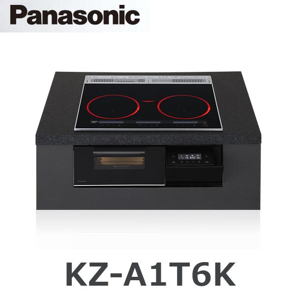 パナソニック KZ-A1T6K IH煮炊き暖房器 ビルトはたご屋印字機 幅60糎 Aつづき物 3口 【ジェット機黒いこと】 〇[G]
