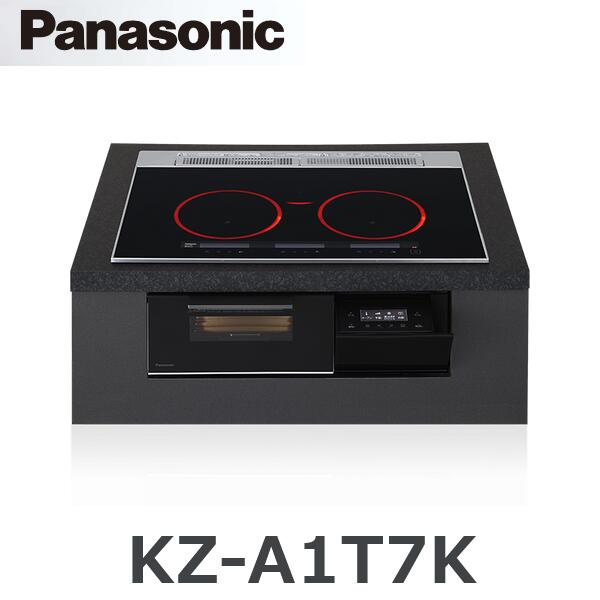 パナソニック KZ-A1T7K IH煮炊き暖房器 ビルトはたご屋印字機 幅75糎 Aつづき物 3口 【ジェット機黒いこと】 〇[G]
