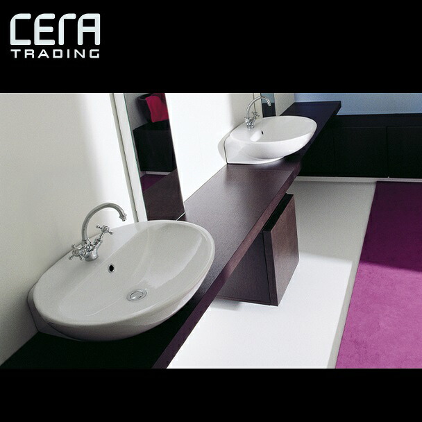 CERA FL5083R FLAMINIA/フラミニア 洗面ボウル(洗面器) 【ホワイト】 ※洗面器のみ セラトレーディング ⇒〇|住設建材カナモンジャー