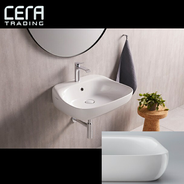 CERA FLFU60L FLAMINIA/フラミニア 洗面ボウル(洗面器) 【ホワイト】 ※洗面器のみ セラトレーディング ⇒〇